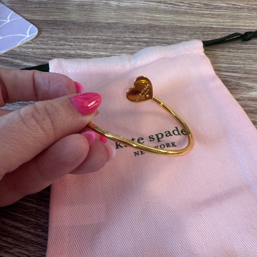Kate Spade Gold Heart Bangle - Picture 3 of 4